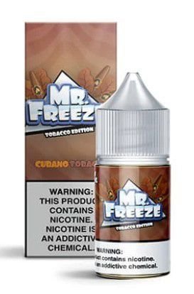 Liquido / Juice Cubano Tobacco (Nic Salt) - Mr. Freeze Tobacco Edition na juice vape br