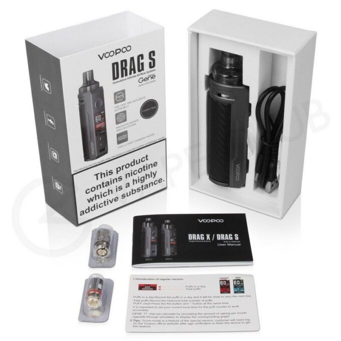 Kit Pod Mod Drag S 60w (Bateria Integrada 2500mAh) - Voopoo.jpg