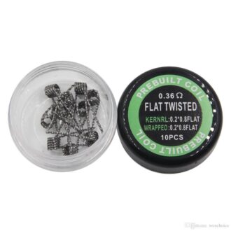 Coil / Resistência Prebuilt - FLAT TWISTED - 0.36 Ohm (Pack 10uni)