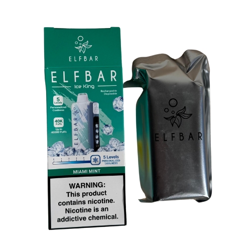 Pod Descartável ELF BAR Ice King 40000 Puffs 1 Pod Descartável ELF BAR Ice King com até 40.000 puffs e sabores gelados intensos