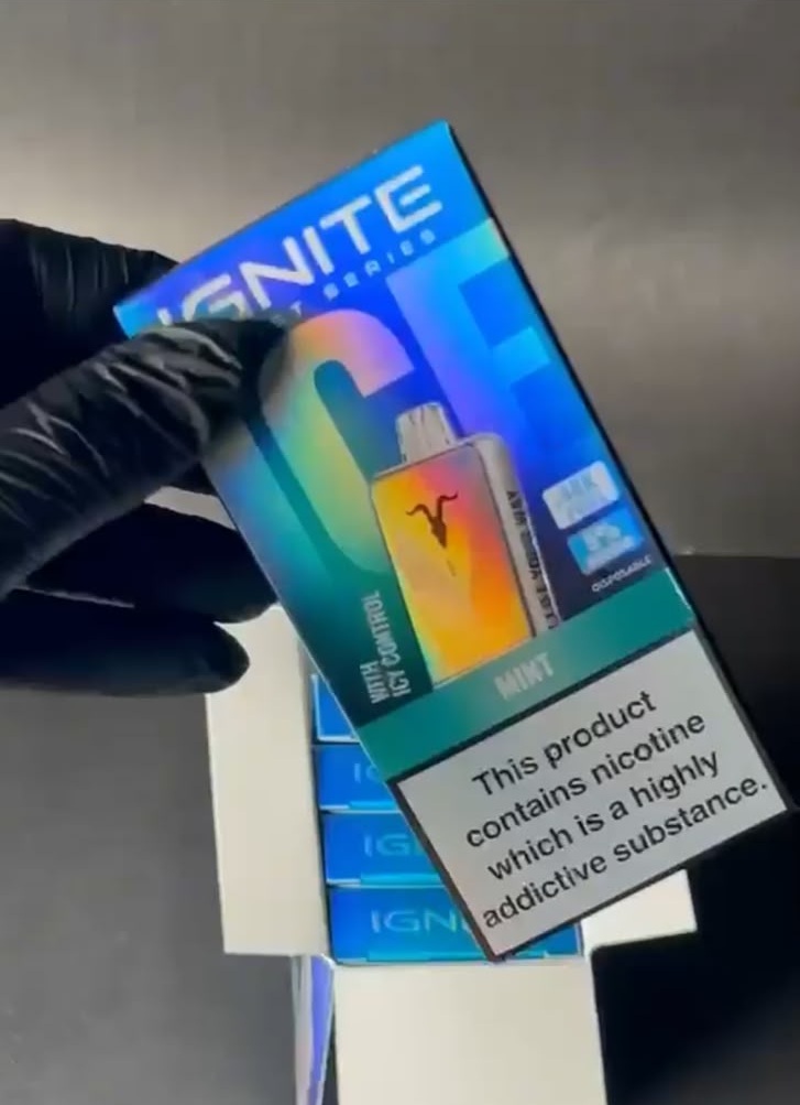 Pod Descartavel Ignite V400 ICE Ultra Slim 40.000 Puffs (Vários sabores)